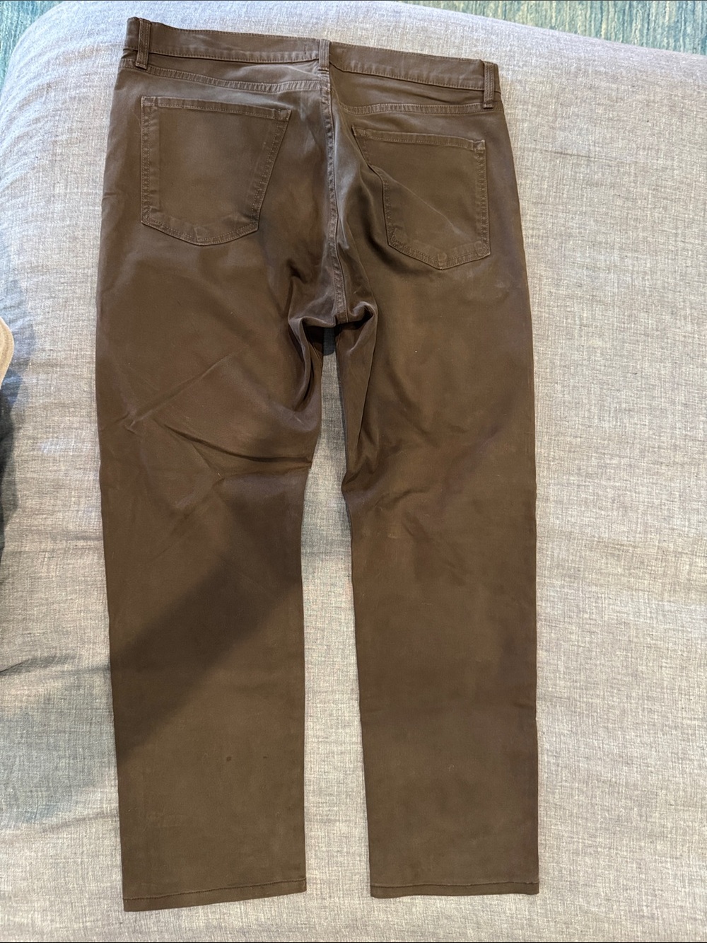 Flint & Tinder Men's Dark Brown 5-pocket straight Pants - Picture 2 of 4